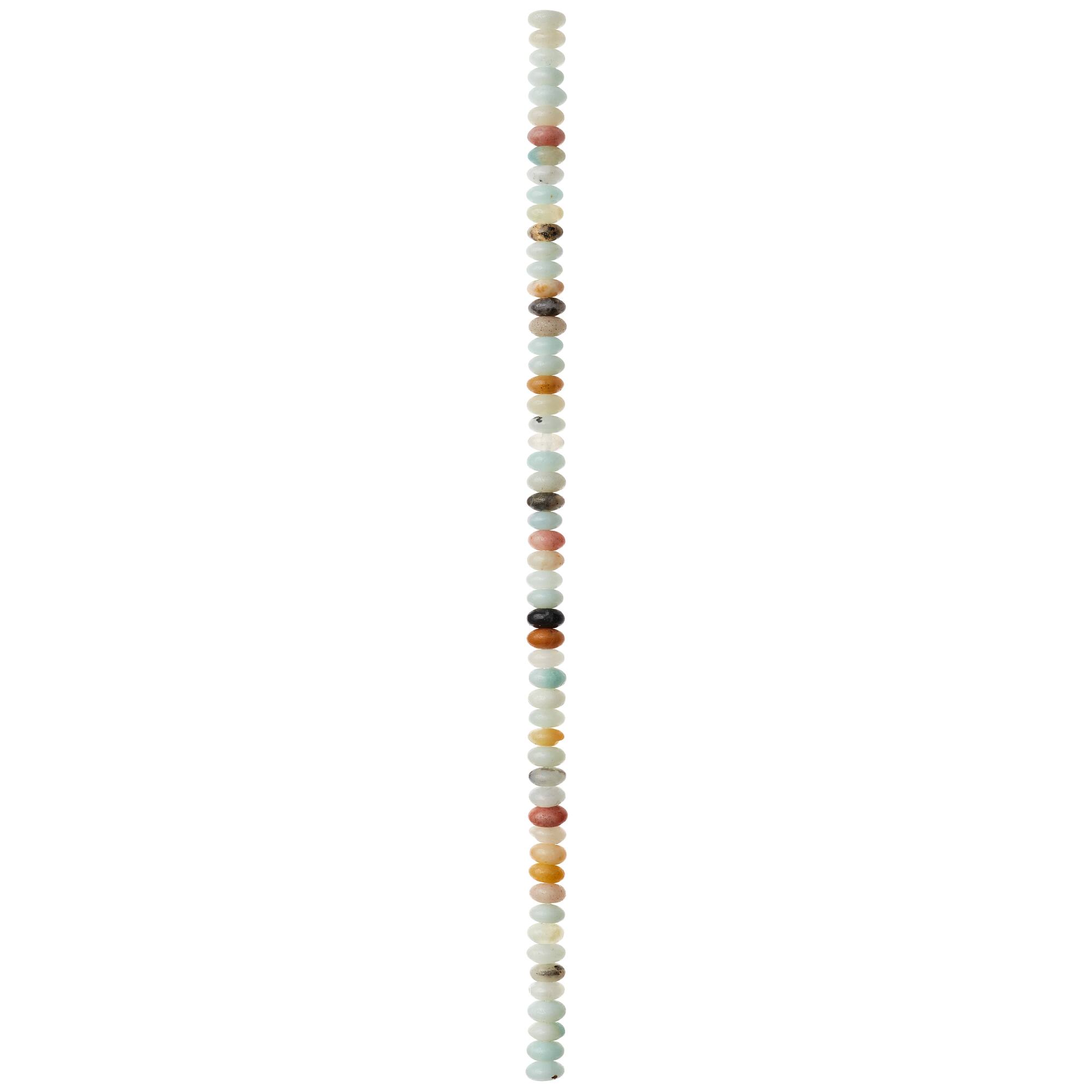 Amazonite Rondelle Beads, 4mm by Bead Landing™